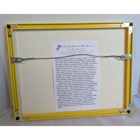 Signed Tropical Fish Art Print Jane Murray Lewis Framed Firedragon Rainbow 11x14 - Picture 4 of 16